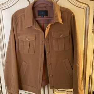 Nwot shirt jacket J.crew in stretch wool Large